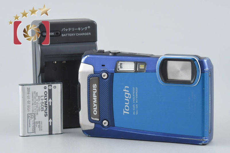 【中古】OLYMPUS オリンパス TOUGH TG-820 ブルー 防水デジタルカメラ