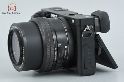 【中古】SONY ソニー α6000 ILCE-6000 ブラック パワーズームレンズキット シャッター回数僅少 多言語対応