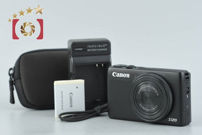 【中古】Canon キヤノン PowerShot S120 ブラック コンパクトデジタルカメラ