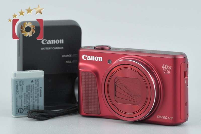 【中古】Canon キヤノン PowerShot SX720 HS レッド コンパクトデジタルカメラ