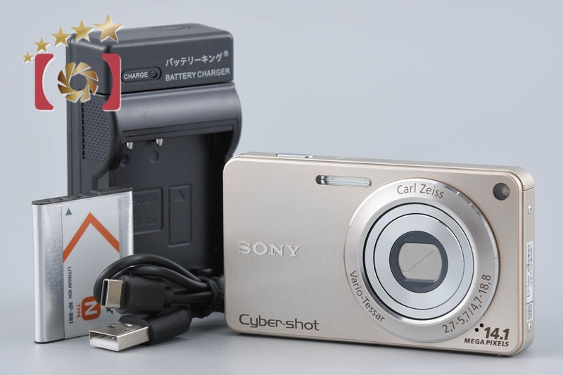 【中古】SONY ソニー Cyber-shot DSC-W350 ゴールド コンパクトデジタルカメラ