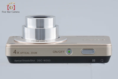 【中古】SONY ソニー Cyber-shot DSC-W350 ゴールド コンパクトデジタルカメラ