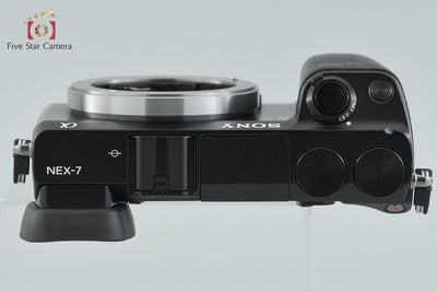 【中古】SONY ソニー α NEX-7 ブラック ミラーレス一眼カメラ シャッター回数僅少 多言語対応