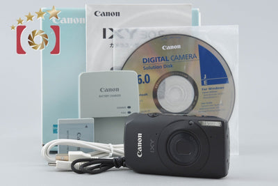 【中古】Canon キヤノン IXY 30S ブラック コンパクトデジタルカメラ 元箱付き