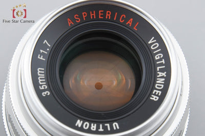 【中古】Voigtlander フォクトレンダー ULTRON 35mm f/1.7 Aspherical シルバー L39 ライカスクリューマウント