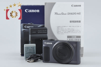 【中古】Canon キヤノン PowerShot SX620 HS ブラック コンパクトデジタルカメラ 元箱付き