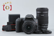 【中古】Canon キヤノン EOS Kiss X9 ダブルズームキット ブラック シャッター回数僅少