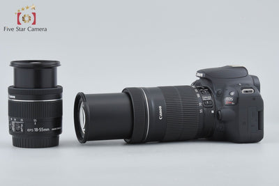 【中古】Canon キヤノン EOS Kiss X9 ダブルズームキット ブラック シャッター回数僅少