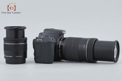 【中古】Canon キヤノン EOS Kiss X9 ダブルズームキット ブラック シャッター回数僅少