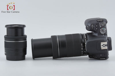 【中古】Canon キヤノン EOS Kiss X9 ダブルズームキット ブラック シャッター回数僅少