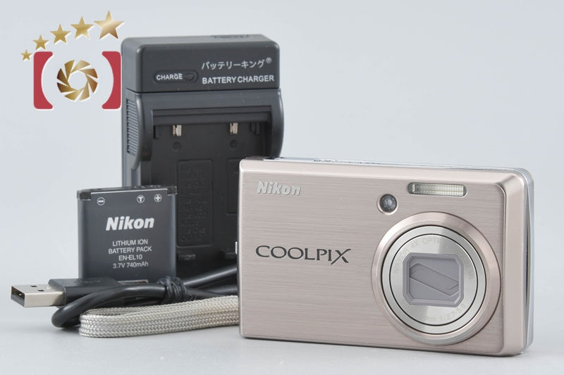 【中古】Nikon ニコン COOLPIX S600 ピンクゴールド コンパクトデジタルカメラ