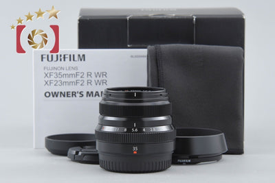 【中古】FUJIFILM 富士フイルム XF 35mm f/2 R WR ASPHERICAL ブラック 元箱付き