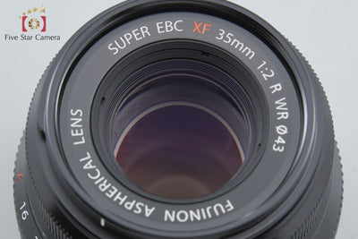 【中古】FUJIFILM 富士フイルム XF 35mm f/2 R WR ASPHERICAL ブラック 元箱付き