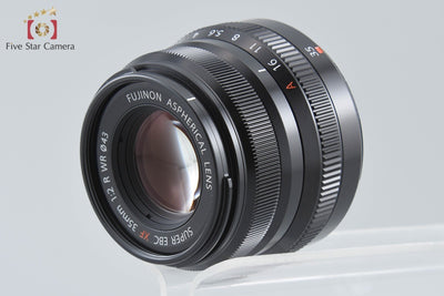 【中古】FUJIFILM 富士フイルム XF 35mm f/2 R WR ASPHERICAL ブラック 元箱付き