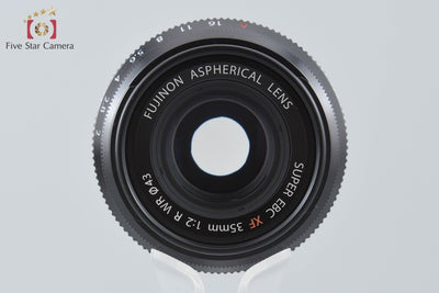 【中古】FUJIFILM 富士フイルム XF 35mm f/2 R WR ASPHERICAL ブラック 元箱付き