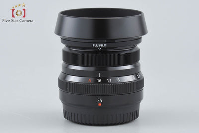 【中古】FUJIFILM 富士フイルム XF 35mm f/2 R WR ASPHERICAL ブラック 元箱付き