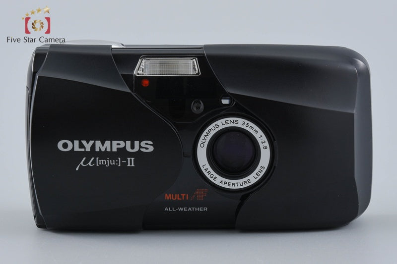 中古】OLYMPUS オリンパス μ[mju:]-II ミューII ブラック コンパクト