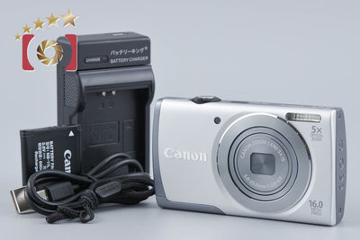 【中古】Canon キヤノン PowerShot A3500 IS シルバー コンパクトデジタルカメラ