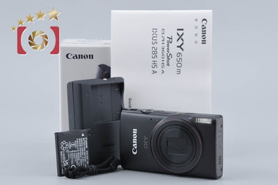 【中古】Canon キヤノン IXY 650 m ブラック コンパクトデジタルカメラ 元箱付き