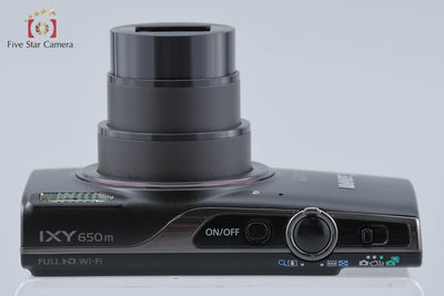 【中古】Canon キヤノン IXY 650 m ブラック コンパクトデジタルカメラ 元箱付き