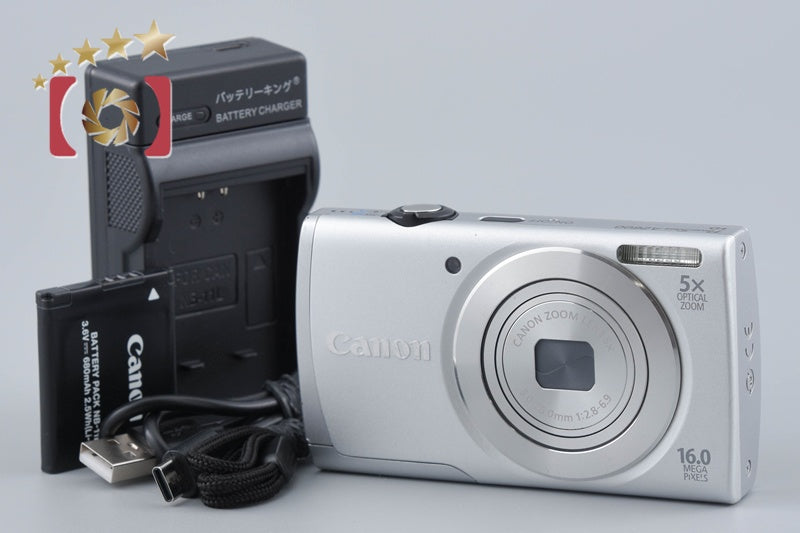 【中古】Canon キヤノン PowerShot A2600 シルバー コンパクトデジタルカメラ