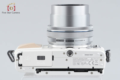 【中古】OLYMPUS オリンパス PEN Lite E-PL7 14-42mm EZレンズキット ホワイト シャッター回数僅少