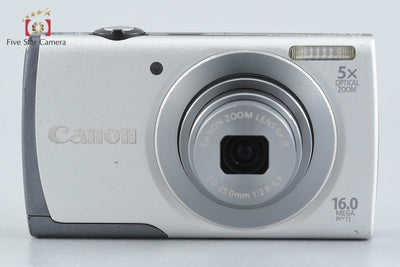 【中古】Canon キヤノン PowerShot A3500 IS シルバー コンパクトデジタルカメラ