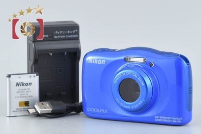 【中古】Nikon ニコン COOLPIX S33 ブルー コンパクトデジタルカメラ