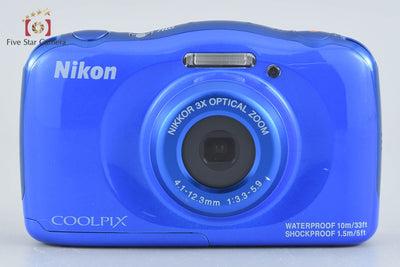 【中古】Nikon ニコン COOLPIX S33 ブルー コンパクトデジタルカメラ
