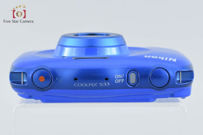 【中古】Nikon ニコン COOLPIX S33 ブルー コンパクトデジタルカメラ