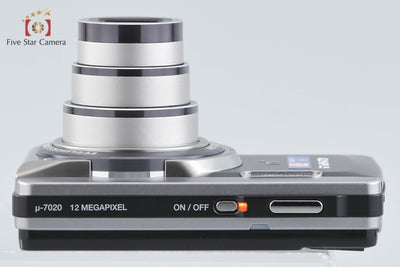 【中古】OLYMPUS オリンパス μ-7020 ダークグレー コンパクトデジタルカメラ