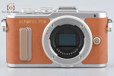 【中古】OLYMPUS オリンパス PEN E-PL8 14-42mm EZ レンズキット ブラウン シャッター回数僅少