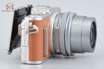 【中古】OLYMPUS オリンパス PEN E-PL8 14-42mm EZ レンズキット ブラウン シャッター回数僅少
