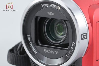 【中古】SONY ソニー ハンディカム HDR-CX680 レッド デジタルビデオカメラ 多言語対応