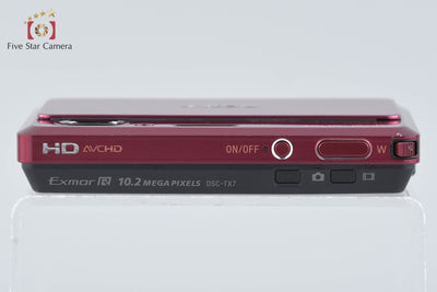 【中古】SONY ソニー Cyber-Shot DSC-TX7 レッド デジタルスチルカメラ