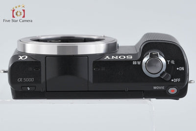 【中古】SONY ソニー α5000 ILCE-5000 ブラック ミラーレス一眼カメラ シャッター回数僅少 多言語対応