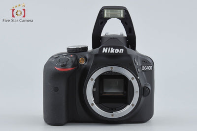 【中古】Nikon ニコン D3400 ブラック ダブルズームキット シャッター回数僅少 元箱付き