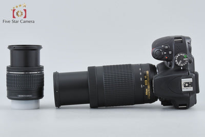 【中古】Nikon ニコン D3400 ブラック ダブルズームキット シャッター回数僅少 元箱付き