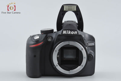 【中古】Nikon ニコン D3200 18-55 VR レンズキット ブラック シャッター回数僅少