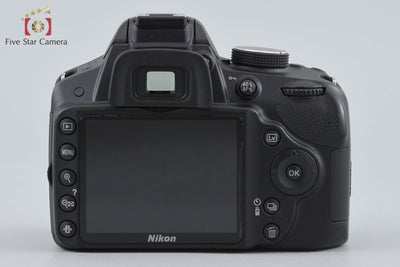 【中古】Nikon ニコン D3200 18-55 VR レンズキット ブラック シャッター回数僅少