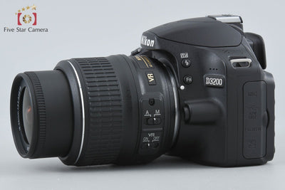 【中古】Nikon ニコン D3200 18-55 VR レンズキット ブラック シャッター回数僅少