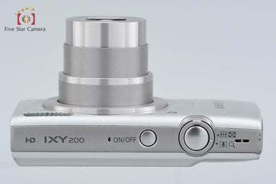 【中古】Canon キヤノン IXY 200 シルバー コンパクトデジタルカメラ 元箱付き