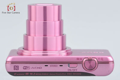 【中古】SONY ソニー Cyber-shot DSC-WX220 ピンク デジタルスチルカメラ 多言語対応