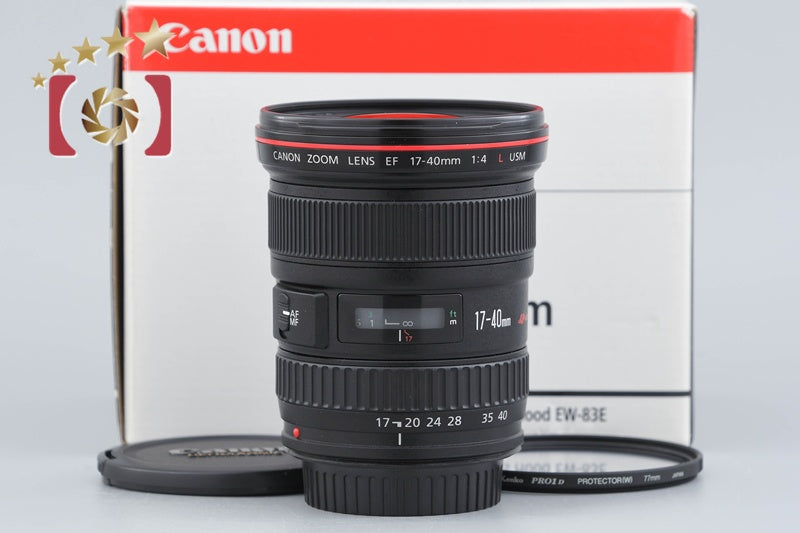 【中古】Canon キヤノン EF 17-40mm f/4 L USM 元箱付き