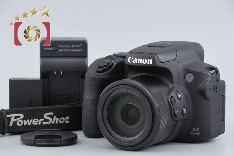 【中古】Canon キヤノン PowerShot SX70 HS ブラック コンパクトデジタルカメラ