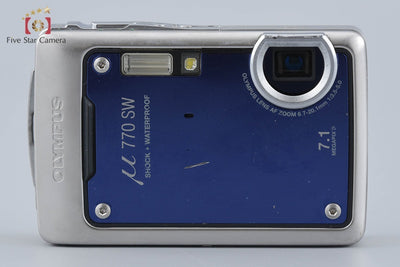 【中古】OLYMPUS オリンパス μ770SW ディープブルー コンパクトデジタルカメラ