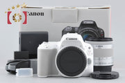 【中古】Canon キヤノン EOS Kiss X9 EF-S 18-55 IS STM レンズキット ホワイト シャッター回数僅少 元箱付き