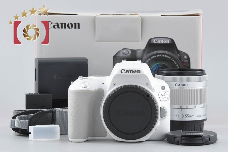 Used: Canon EOS Kiss X9 EF-S 18-55 IS STM Lens Kit White, Low Shutter Count, With Original Box