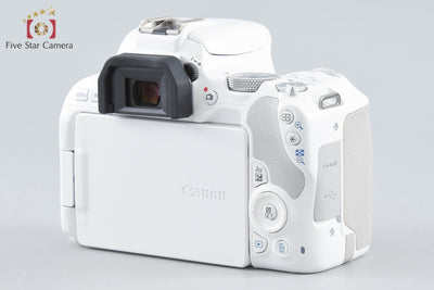 【中古】Canon キヤノン EOS Kiss X9 EF-S 18-55 IS STM レンズキット ホワイト シャッター回数僅少 元箱付き
