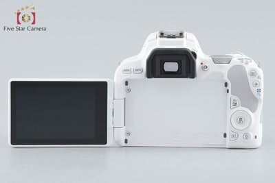 【中古】Canon キヤノン EOS Kiss X9 EF-S 18-55 IS STM レンズキット ホワイト シャッター回数僅少 元箱付き